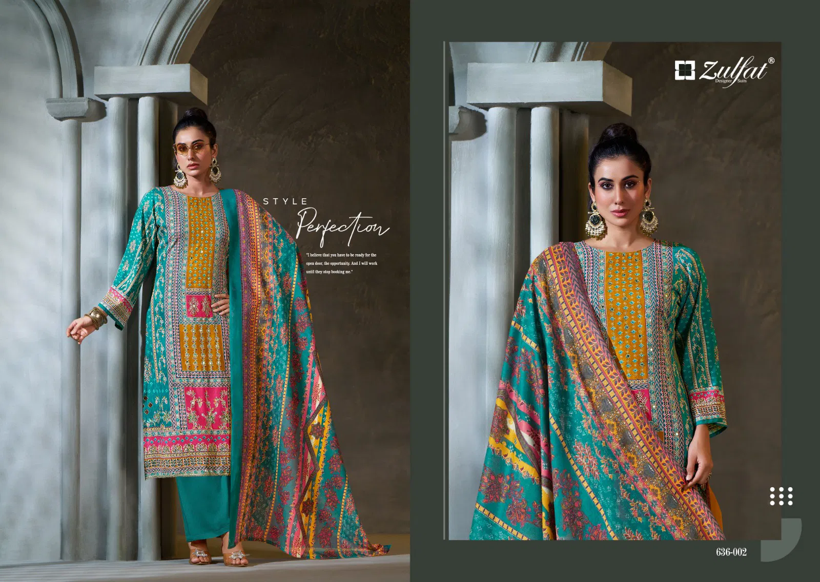 Aayat Vol 15 by Zulfat Viscose Rayon Digital Printed Dress Material Orders In India